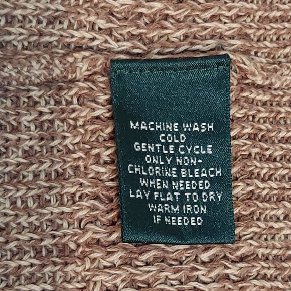 Lauren Ralph Lauren Tan Cardigan Sweater - Picture 6 of 8